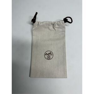Authetic Hermes Drawstring Dust Bag Size 5 X 8 Inches